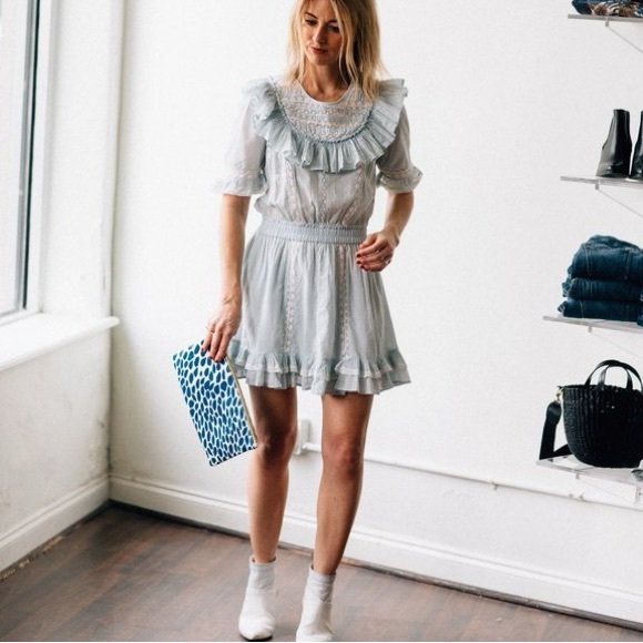 LoveShackFancy Cooper Dress in Riviera (17) - Picture 4 of 9